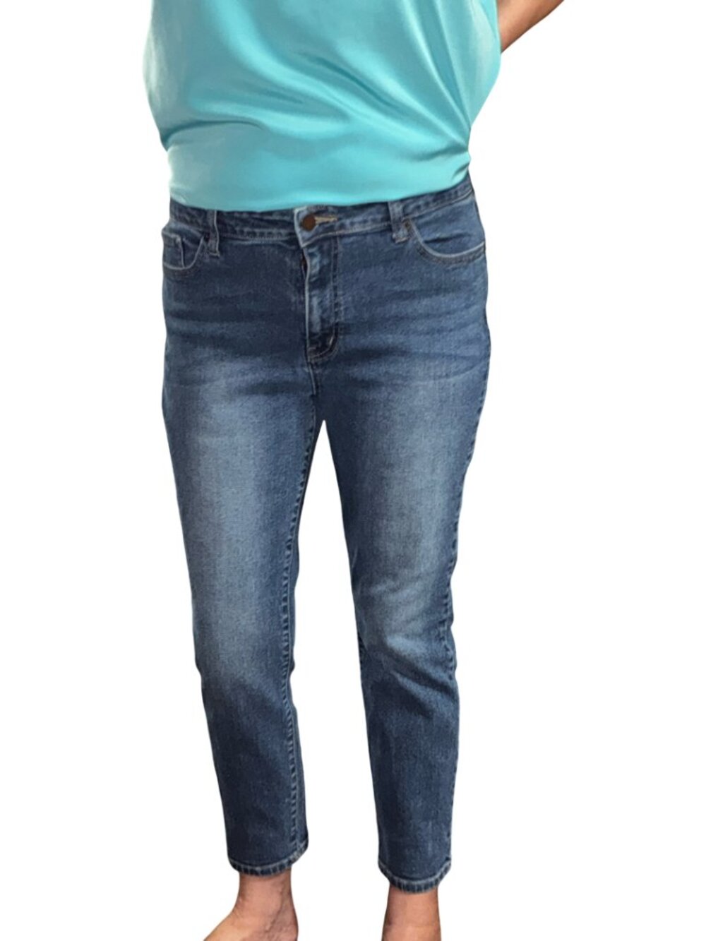 Sz.31*Signature*Blue Skinny Jeans--Mid-Rise